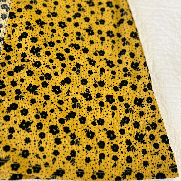 Divided Yellow/ Black Floral Long Sleeve Maxi Dress. Size Small. - Picture 10 of 10
